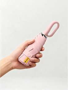 1pc Mini Folding Umbrella, Pocket-Sized Waterproof Portable Travel Umbrella, Sun Umbrella, Women's Sunscreen UV Protection Umbrella, 2-In-1 Mini Six-Fold Super Lightweight Portable Umbrella, Mini Travel Umbrella, Sunny And Rainy Dual-Use Portable Umbrella, Windproof, 99% UV Protection, Unisex, Sturdy Structure, Sunscreen And Rainproof, Windproof Umbrella, Women's Umbrella, Umbrella, Folding Umbrella - Multicolor - View 16