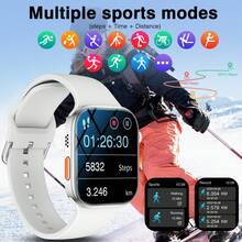 2026 New Smartwatch, Wireless Calling, Voice Calling And Rejection, Message Reminder View, 100+ Sports Modes, Tracking Sports Data, Multiple App Reminders, 2.01 Inch Full Touch HD Screen, Custom Dial Wallpaper, Sports Watch, Suitable For Men And Women - Nhiều màu sắc - Xem 5