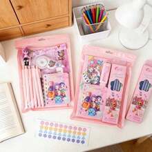 Back To School Essential! KpopDemonHunters Stationery Set - The Top Choice For Students Who Love High Visuals. Perfect As Class Recognition Souvenir Or Birthday/Valentine's Day Gift. - Multicolor - View 1