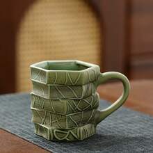 1个陶瓷马克杯，画册造型马克杯，不规则造型马克杯，窑烧釉面咖啡杯，可叠放马克杯 - 彩色 - 查看 14