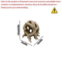 Driftwood Tree Ball, Reptile Hideout Decor, Aquarium Decoration, Moss Ball, Lightweight Aquarium Decor, For Fish Tank Owners - A - View 7