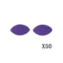 Beginner Friendly Eyelash Extension Pads, Soft & Fine Texture Eye-Shaped Eyelash Tool, Maple Leaf False Eyelash Pads, Powder Puff (Purple) - Multicolor - View 15