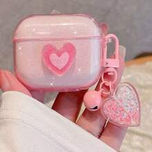 3D心形保护套，兼容苹果蓝牙耳机，防刮防震，兼容苹果蓝牙耳机 - 粉閃 - 查看 10