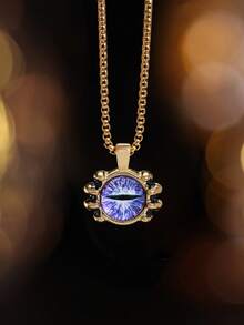 1pc Stainless Steel Evil Eye Pendant Necklace For Men Hip Hop Jewelry Gifts,Daily Wear,Party - Evil Eye Pendant - View 13