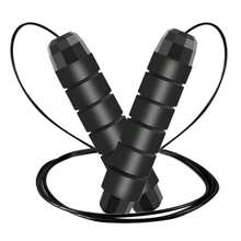 Jump Rope Adjustable Jump Ropes For Fitness For Women Men And Tangle-Free Rapid Speed Jumping Rope Cable With Ball Bearings ExerciseSlim Body At Home School GymChildren's Growth Games, Fun And Joyful, Essential For Childhood - Black - View 2