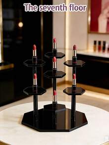 1pc 5-Tier Acrylic Rotating Display Stand, Transparent Round Jewelry/Collectibles Showcase, Multi-Purpose Perfume, Cupcake, Action Figure Display Rack - Multicolor - View 20