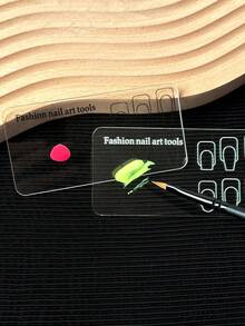 Acrylic Nail Art Practice Palette, Thickened Painting Palette For Nail Art Design, Gradient Painting Board - Multicolor - View 1