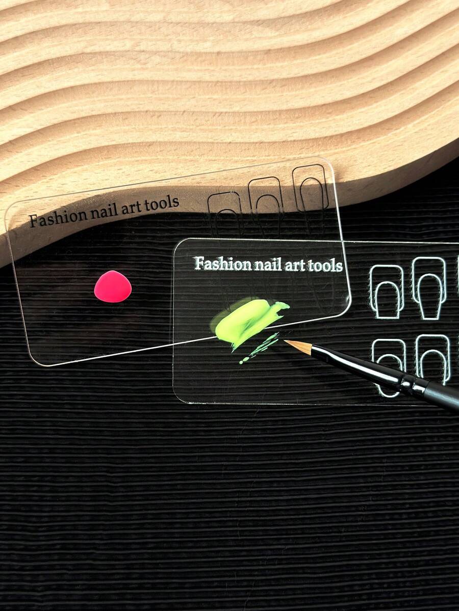 Acrylic Nail Art Practice Palette, Thickened Painting Palette For Nail Art Design, Gradient Painting Board - Multicolor - View 1