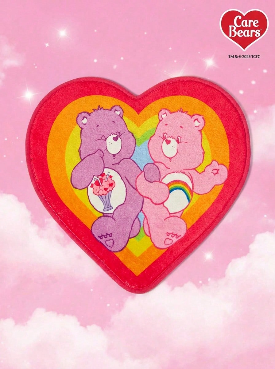Care Bears X PETSIN 1 pezzo Cuscino da letto per animali domestici, cani e gatti, con stampa carina di orsetto gradiente, morbido e confortevole - Adoro il tappetino - Visualizzare 1