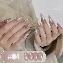 M MIANEL 10ml 果冻粉色猫眼磁性凝胶指甲油，2026 新款美白透明裸粉色指甲油，粉色指甲凝胶，美甲用品，美甲沙龙理想之选，情人节礼物 - 彩色 - 查看 8