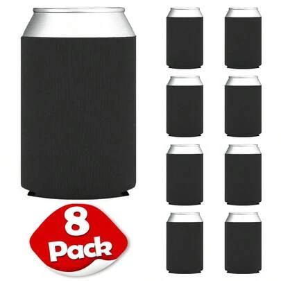 8pcs Insulated Beer Bottle Sleeves, Reusable Drink Cooler Sleeves For Cans And Bottles, Multi-Color Beverage Cooling Sleeve Set, Non-Slip Bottle Holder To Keep Beer, Soda Cans And Other Drinks Cold And Protect Hands