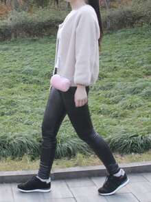 1 pezzo Mini zaino da viaggio per criceti, design con cerniera, materiale in poliestere, adatto per criceti e altri piccoli animali domestici, forniture per animali domestici, accessori per piccoli animali domestici, trasportino portatile per animali domestici - Multicolore - Visualizzare 2