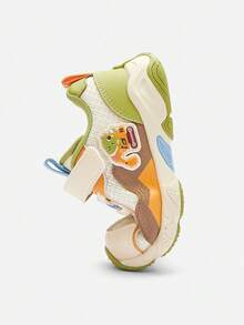 Balabala Erste Lauflern-Sneaker für Kinder, rutschfest und atmungsaktiv für Frühling/Herbst - weiß-grüner Ton - Übersicht 6