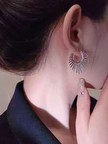 1 Pair Fashionable Sunflower Earrings - Sunflower Earrings - View 11