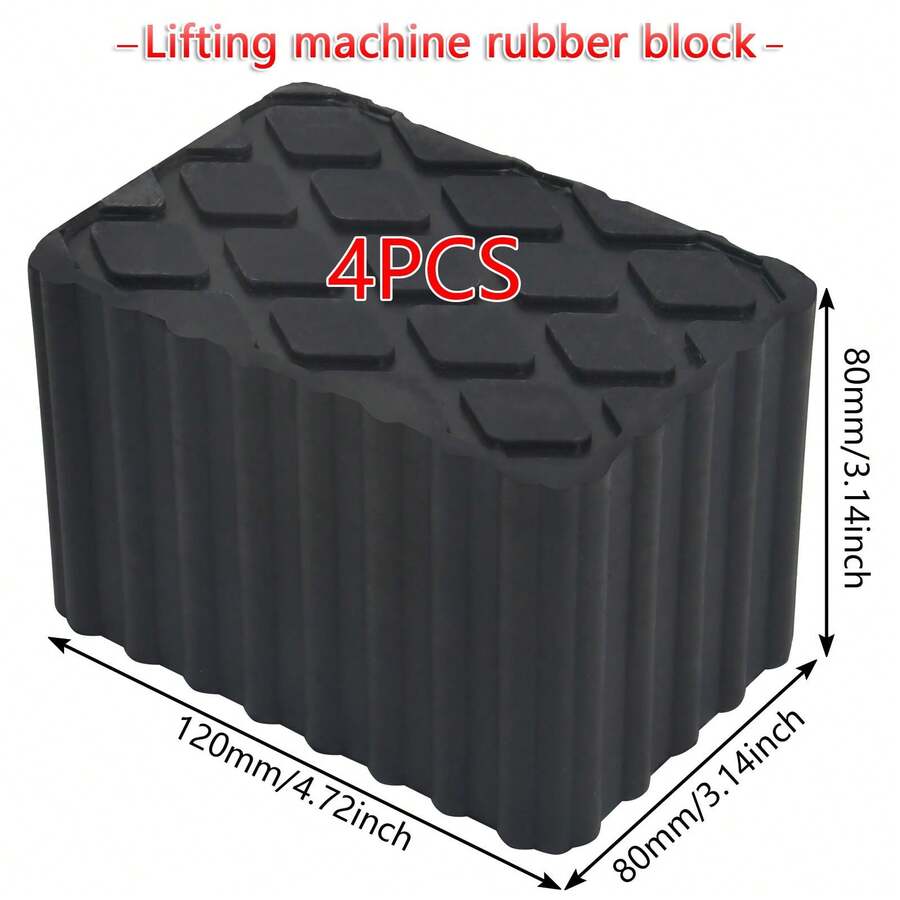 4pcs Ramp  Rubber Blocks Car Lift Blocks - 120x80x80mm - View 1