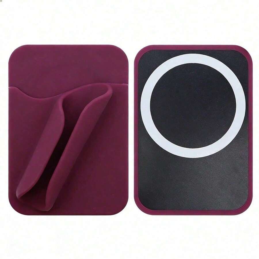 Soft Touch Silicone Lip Gloss Phone Case For IPhone 17/16/15/14 Pro Max/Pro 16/15/14 Plus 17 Air 17/16/15/14, Minimalist Matte Design, Shockproof & Anti-Fingerprint Cover - Tím đỏ - Xem 1
