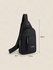 1pc Men's Shoulder Bag, Father's Day Gift, Multifunctional Chest Bag, Suitable For Hiking, Lightweight Shoulder Backpack, Novelty Gift - Multicolor - View 4