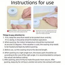 1 Roll Of Anti Mold PVC Self-Adhesive Sealing Tape, Waterproof And Moisture-Proof Sealant, Acrylic Adhesive, Suitable For Bathroom Bathtub, Toilet, Kitchen Sink, Wall Anti Fouling Sealing - 1PC - View 8