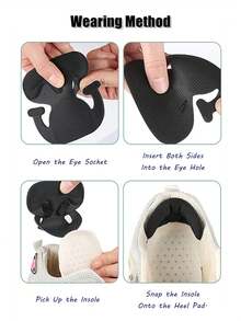 No-Paste Heel Grip Shoe Size Reducer For Sneakers And Loafers, Anti-Slip Anti-Chafing Heel Pad, Half-Size Insole For Shoe Size Adjustment - Thin 5mm - View 5