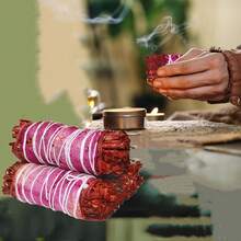 Incenso de Sálvia Sangue de Dragão, Tamanho 3,94 polegadas, Incenso de Sálvia para Limpeza Doméstica, Limpeza de Cristais, Presentes de Natal, Varetas Decorativas para Fumar - multicolorido - Ver 7