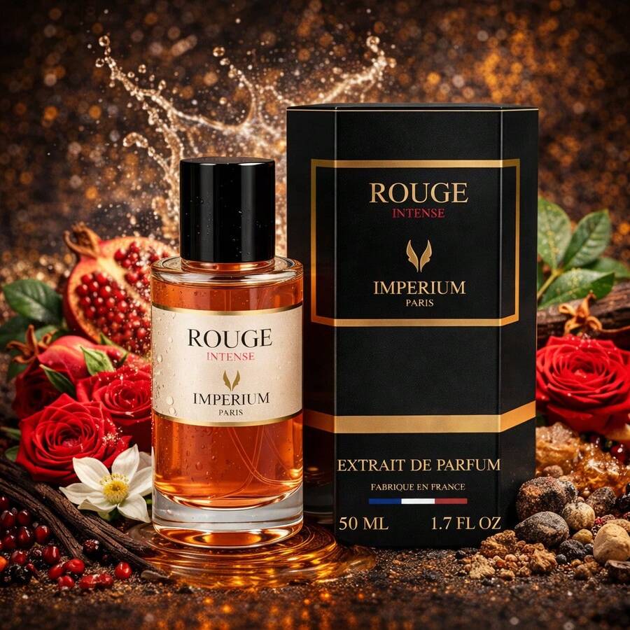 Fragrance World IMPERIUM PARIS ROUGE INTENSE 50ML PERFUME EXTRACT - DAMASK ROSE OUD AMBER HIGH CONCENTRATION LONG LASTING - Floral - View 1