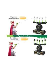 Diana Eléctrica para Flechas, Juguetes para Niños 6 a 15 Años, Objetivo de Tiro Flotante Luminoso con 1 Pistolas Juguete,10 Bolas Flotantes 30 Dardas 5 Objetivos, Regalos Niños para Cumpleaños Navidad,40993991 - Multicolor - Ver 6