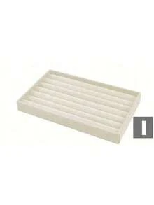 1pc Velvet Jewelry Display Tray, Stackable Jewelry Storage Tray, Jewelry Organizer Tray - Multicolor - View 12