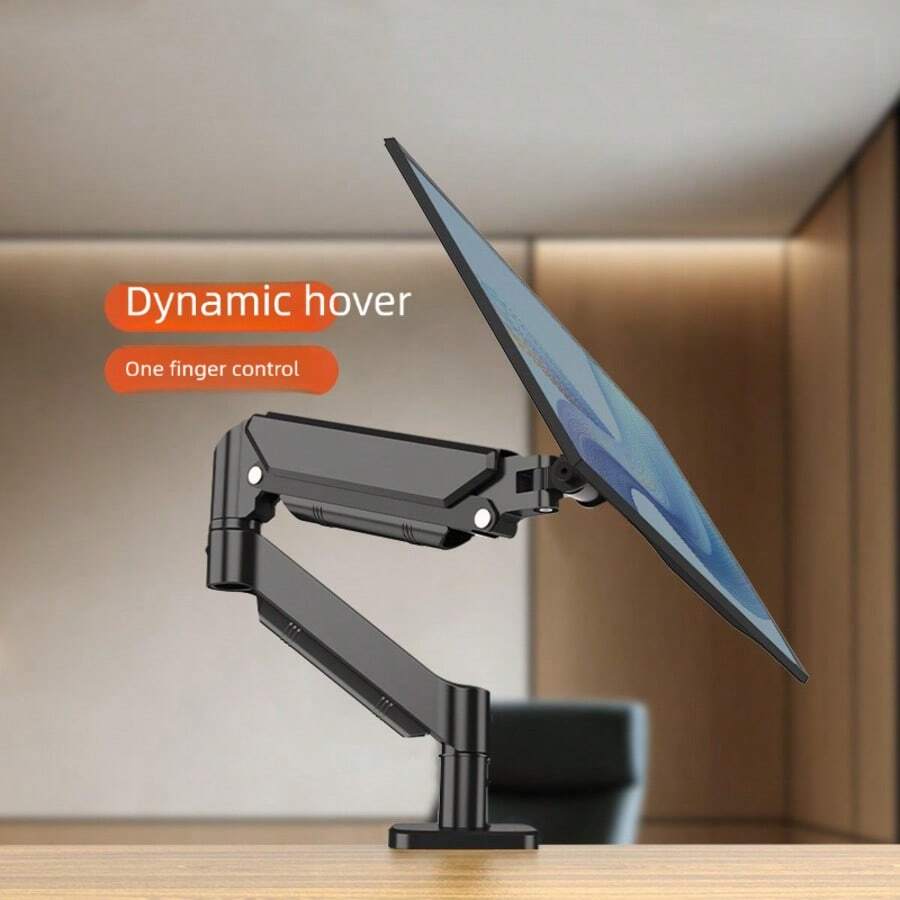 Adjustable 360° Rotating Desktop Monitor Stand, Suitable For Adjustable Long Arm Foldable Stand, Computer Screen Suspension Arm, Desktop Lift Stand, Gas Spring Swivel Mechanical Arm, Home/Office Desk Stand With Storage Shelf
