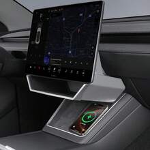 [ Tesla Organizer Box Pro ] Under Screen Storage Organizer Magnetic Center Console Organizer - Compatible With Tesla Model 3 Highland 2024-2026 & Model Y Juniper 2025-2026 Accessories  [Not Fit 2017-2023 Model 3 & 2021-2024 Model Y] - 黑色的 - 查看 7