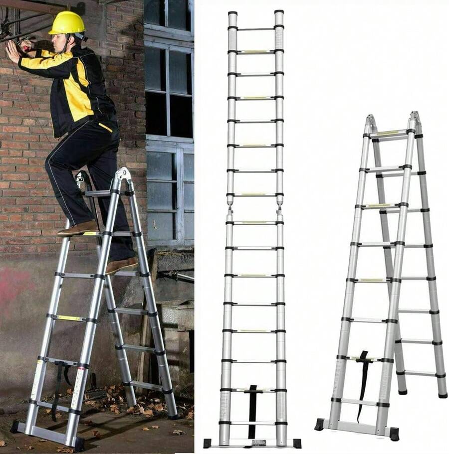 Escaleras y accesorios - 2,5 m + 2,5 m - Aluminio - Ver 1