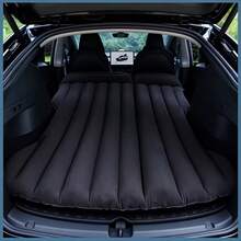 Upgraded Inflatable Mattress For Tesla SUV, High Elasticity Leakproof Car Sleeping Pad With Zoned Support, Ergonomic Rear Seat & Trunk Camping Bed, Ideal For Travel & Outdoor Trips, Must-Have Tesla Accessory - 棕色 - 查看 1