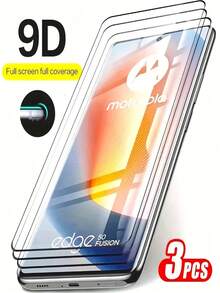 3 Packs Curved Screen Protectors Tempered Glass Moto Edge 50 Ultra 50 Fusion 50 Neo 50 Pro 50 40 Neo (2022) G35 G75 G45 G64 G84 G85, 9H Hardness, 3D Curved Tempered Glass, Anti-Scratch, Anti-Bubble, HD Clear, Easy Installation, Full Coverage Screen Protection Essentials, Applicable To Daily Shield, Office, Home Daily Shield Office Home Phone Screen Protector Phone Accessories Waterproof Shockproof Anti-Fall Scratch Resistant - Clear - View 10