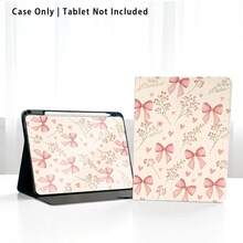 1个粉色蝴蝶结翻盖保护套，带笔槽，兼容华为Matepad SE 11英寸/Matepad Pro 11英寸/Matepad 11.5英寸2026、荣耀平板8/9/10、荣耀GT 11.5英寸/X7/X8A/X9/X8Pro/X9Pro/X10 PRO/V9/V8 Pro、S11/A11/A11+、红米、苹果、OPPO、vivo等品牌，具备自动休眠/唤醒功能，适合开学季、情人节等场合。 - 彩色 - 查看 8