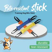 Palo masticable duradero, juguete para morder para el entrenamiento de perros, dentición, alivio del aburrimiento, adecuado para pastor alemán, malinois y otras mascotas - Amarillo - Ver 7