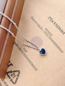 1pc S925 Sterling Silver Romantic Heart Pendant Necklace, Elegant & Sweet Charm Clavicle Chain, Precious Gift - Love - View 6