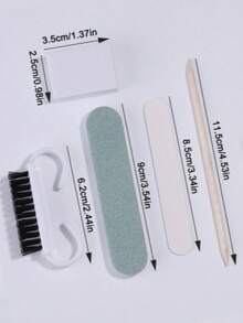 Manicure Tool Kit, Mini Nail File, Acrylic Nail Art Brush, Polishing Pad And Nail Stick - Odorless, Nail Cleaning Tools, Suitable For DIY Jewelry Polishing And Nail Care,Professional Nail Tools Set For Salons And Home Use - Pink Bag - View 2