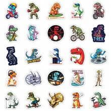 50pcs Cartoon Dinosaur Graffiti Stickers, Themed Decals For Water Bottles, Skateboard, Laptop, Mug, Luggage, Stationery, Scrapbook - Dinosaur - View 8