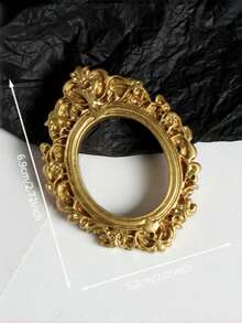Vintage European Baroque Mini Gold Photo Frame, Nail Art, Jewelry, Decor, DIY Craft Supplies, Photography Props, Figurine Display - Multiple Styles - View 16