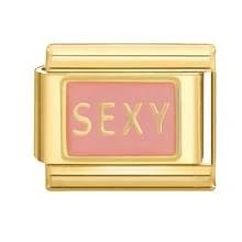 1件套模块化串珠手链，配有花朵、爱心、樱桃、足球吊坠，DIY油滴设计，不锈钢材质，适合作为派对/节日礼物送给朋友/情侣，吊坠造型时尚 - M287229 - 查看 30