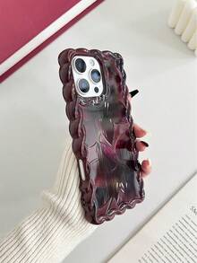 Ốp lưng điện thoại chống sốc dày dặn, họa tiết hoa sóng biển tối giản màu kem, tương thích với iPhone 17pro/17Air/17/17promax/16/11/16pro/16plus/16promax/16e/15Promax/13/14/12/XS/XR/7G/8P, chống rơi vỡ. - Nhiều màu - Xem 7