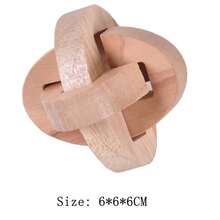 Luban Lock De madera, juego De enclavamiento, rompecabezas, rompecabezas Inteligencia, rompecabezas 3D De Madera, juguetes educativos Montessori XU9V - VX055-030 - Ver 17