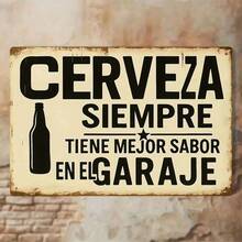 Vintage Metal Tin Sign - Beer Garage Man Cave Decor, Funny Home Wall Art For Garage Bar - Nhiều màu - Xem 8