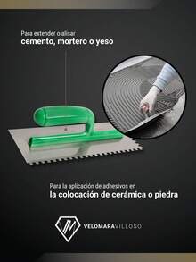 Kit Llana Para Albañil 11 Pulgada Profesional Mango Plastico Herramientas De Construccion - A - Ver 7