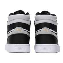 Unisex Puma Shuffle Mid WTR Comfortable Lightweight Casual Sneakers 385551-02 - Black - Puma White - Light Gray - Gold - View 4