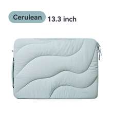 13.3/14 英寸笔记本电脑保护套，适用于平板电脑和笔记本电脑，360° 全方位保护，轻巧便携，4 个收纳隔层，带衬垫的笔记本电脑包 - 灰色 - 查看 11