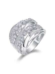 925 Sterling Silver Moissanite Ring For Women, Hypoallergenic High-End Engagement/Wedding Ring, Valentine's Day/Birthday Gift, Oxidation-Resistant Gift Box Packaging - Ring - View 16