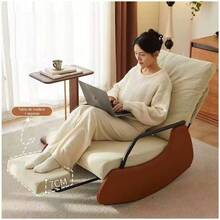 Silla Mecedora Sillón Doméstico Individual Ajustable - Negro - Ver 11