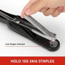 Eagle Desktop Stapler With 1000 Staples, 20 Sheets Capacity, Office Stapler Compatible With 24/6 & 26/6 Staples, Front & Reverse Stapling, Perfect For Office, Home Use - Sets - View 7