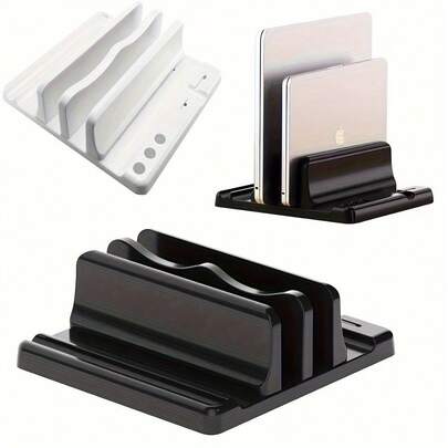 1个多功能桌面收纳架，可调节垂直整理架，带2个隔层，适合整理和存放物品，可放置钢笔、笔记本、智能手机、平板电脑和笔记本电脑。