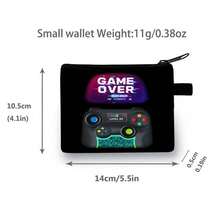 New Stylish Wallet, Cute Cartoon Dinosaur & Football Design, Suitable For Men, Women, Students, Children, Coin Purse - Game Controller GAME - View 2